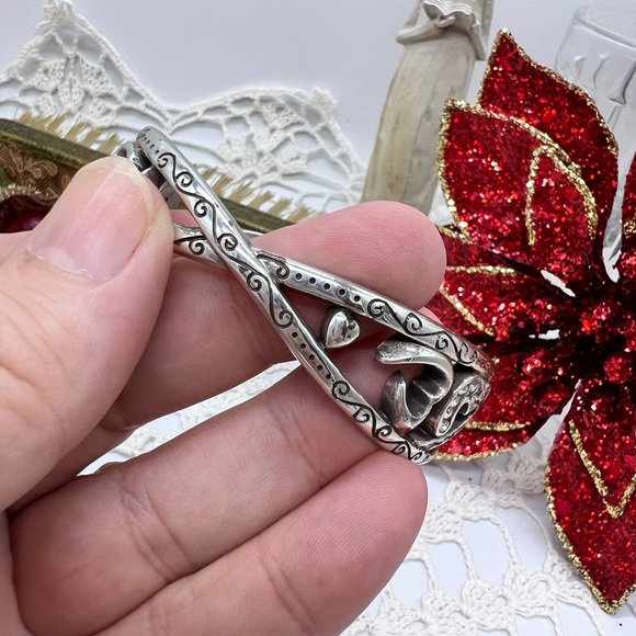 Brighton Heart Rhinestone Bangle Bracelet - Picture 3 of 7